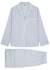 Nauti striped cotton pyjama set - Eberjey