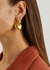 Mismatch 24kt gold-plated hoop earrings - Timeless Pearly