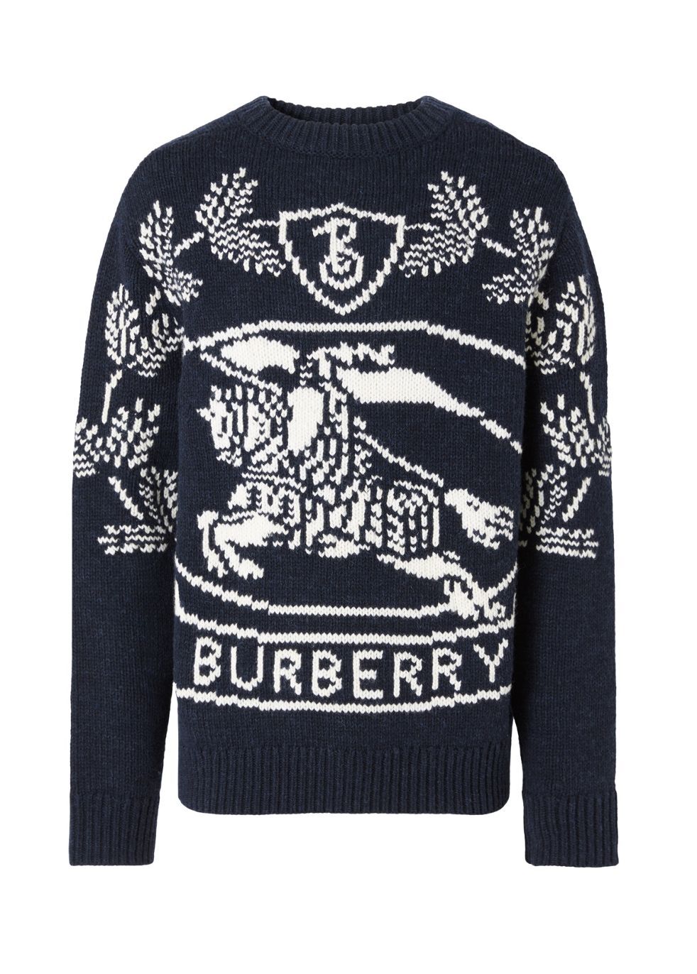 Burberry Ekd intarsia wool sweater - Harvey Nichols