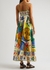 Soleil printed linen maxi dress - ALEMAIS