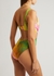 Irving twisted marble-print swimsuit - ALEMAIS