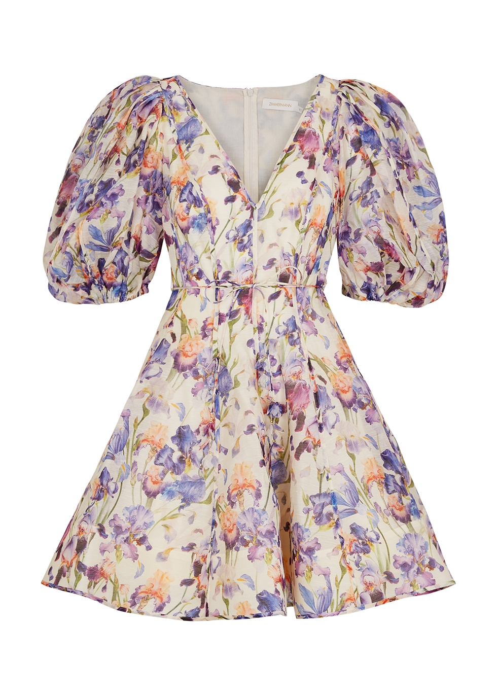 Zimmermann Tama floral-print linen-blend mini dress - Harvey Nichols