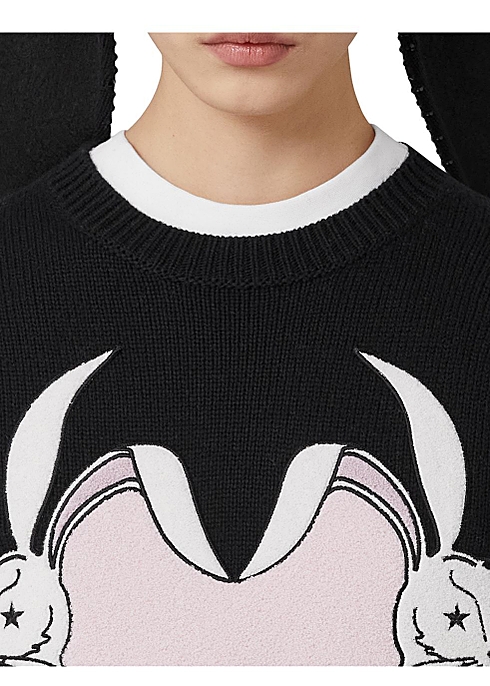 Burberry Rabbit intarsia wool oversized sweater - Harvey Nichols
