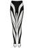 Spiral panelled stirrup leggings - Mugler