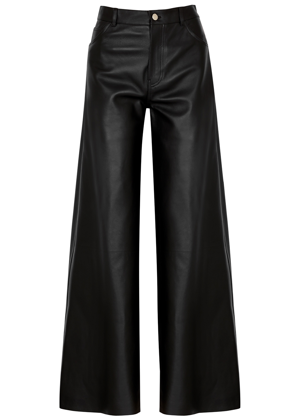 Chloé Flared-leg leather trousers - Harvey Nichols