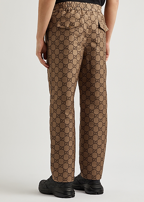 Gucci GG Supreme monogrammed ripstop trousers - Harvey Nichols