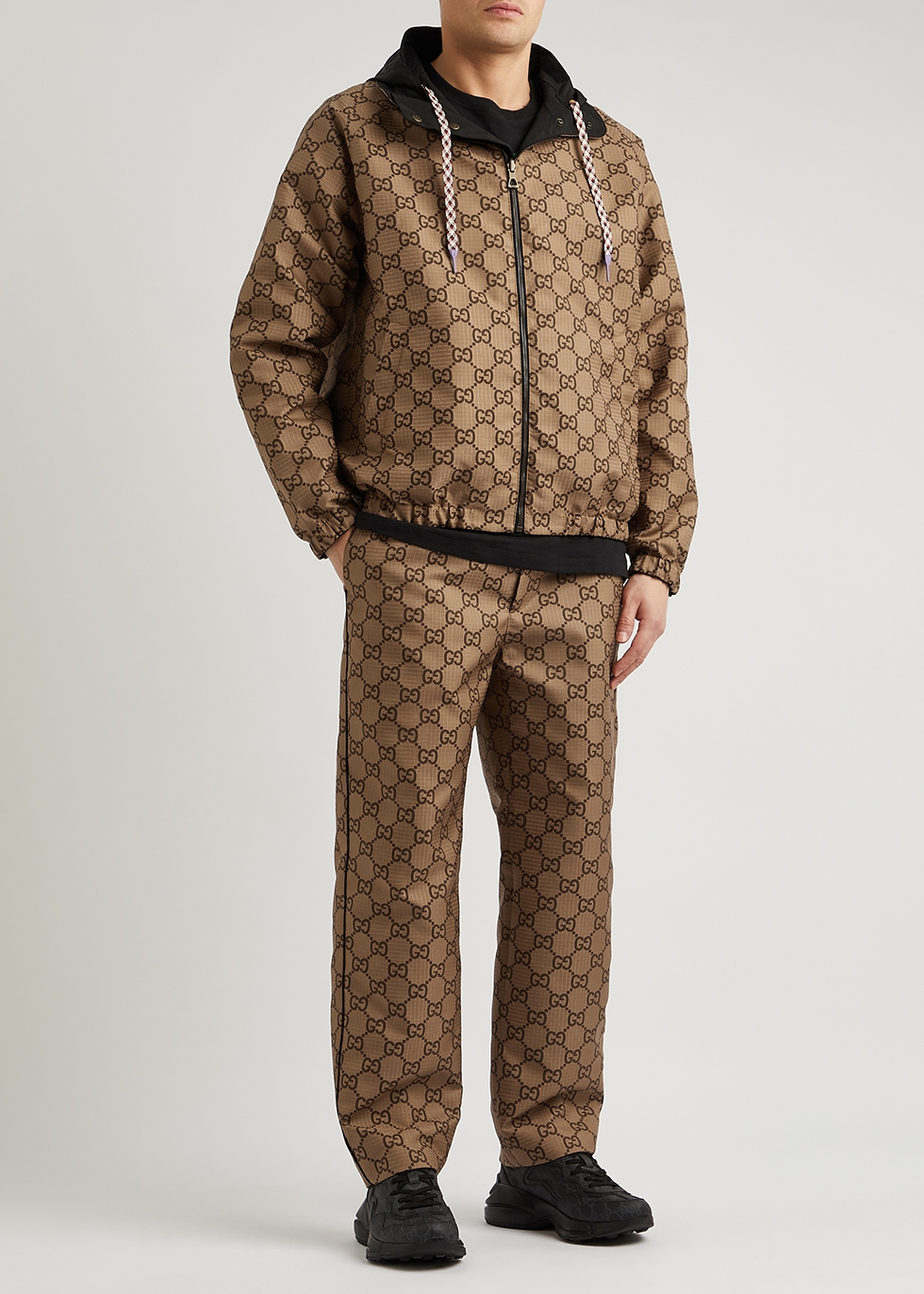 Gucci GG Supreme monogrammed ripstop trousers  Harvey Nichols
