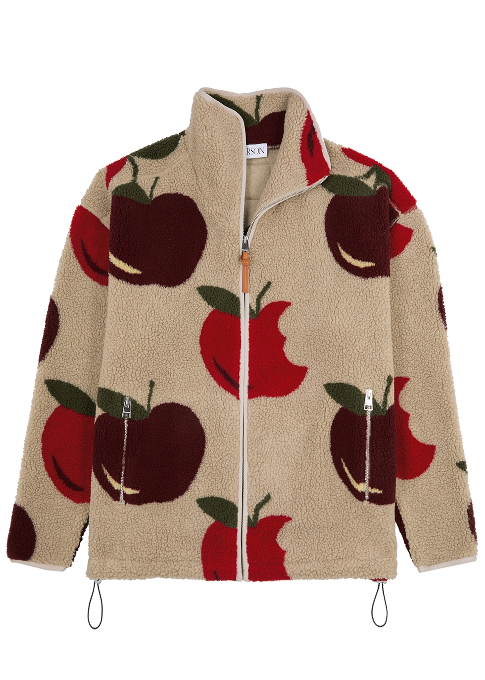 JW Anderson Bitten Apple fleece jacket - Harvey Nichols