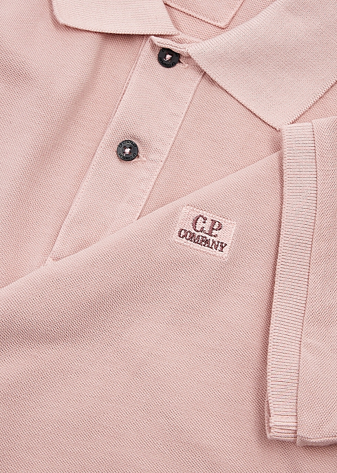 Forladt Vejfremstillingsproces salut C.P. Company Logo-embroidered piqué cotton polo shirt - Harvey Nichols