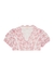 KIDS Broderie-anglaise cropped cotton top - MARLO