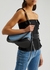 Sculpted denim and leather shoulder bag - Mugler
