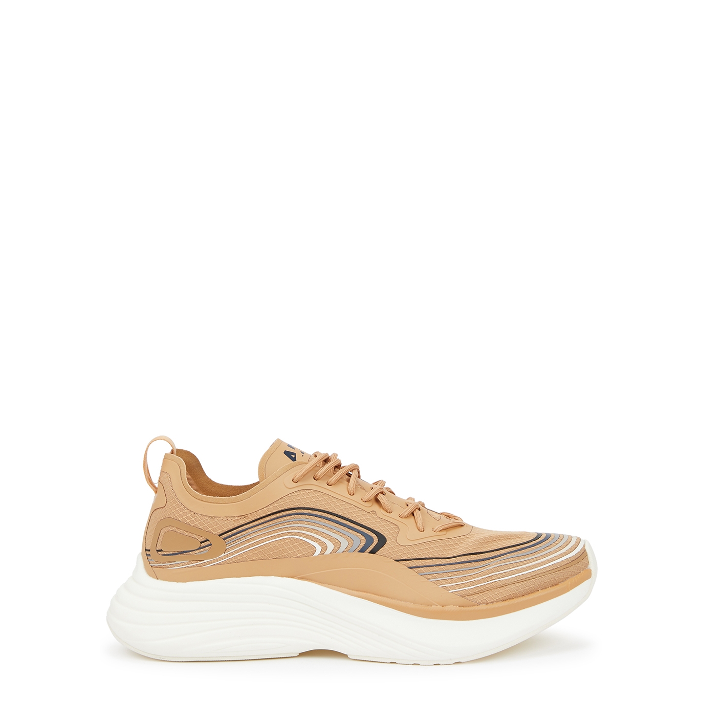 Athletic Propulsion Labs Streamline Striped Aerolux Sneakers - TAN - 6
