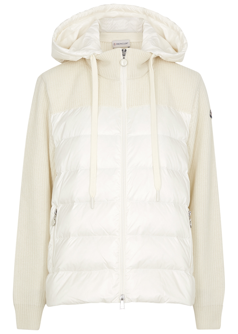 Moncler Quilted shell and wool jacket - Harvey Nichols