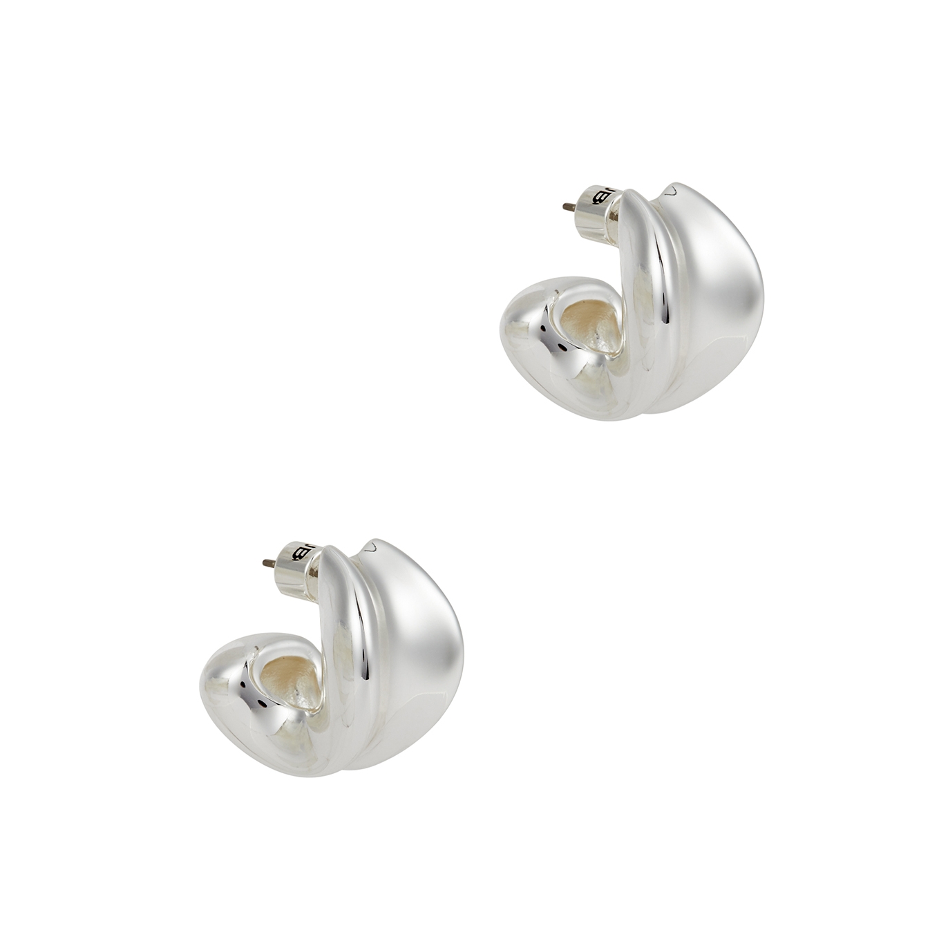 Jenny Bird Doune Chunky Silver-dipped Hoop Earrings
