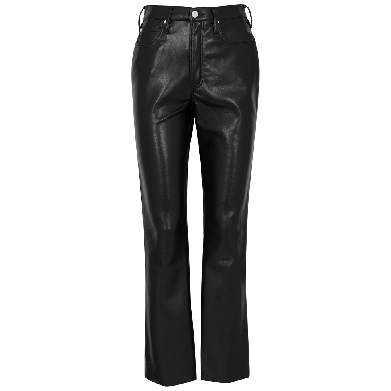 Frame Le High 'N' Tight Straight-leg Faux Leather Jeans