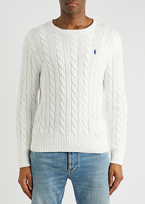 Polo Ralph Lauren Cable-knit cotton jumper - Harvey Nichols