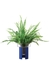 Terrazza planter h22cm 19cm clear-cobalt blue - LSA International