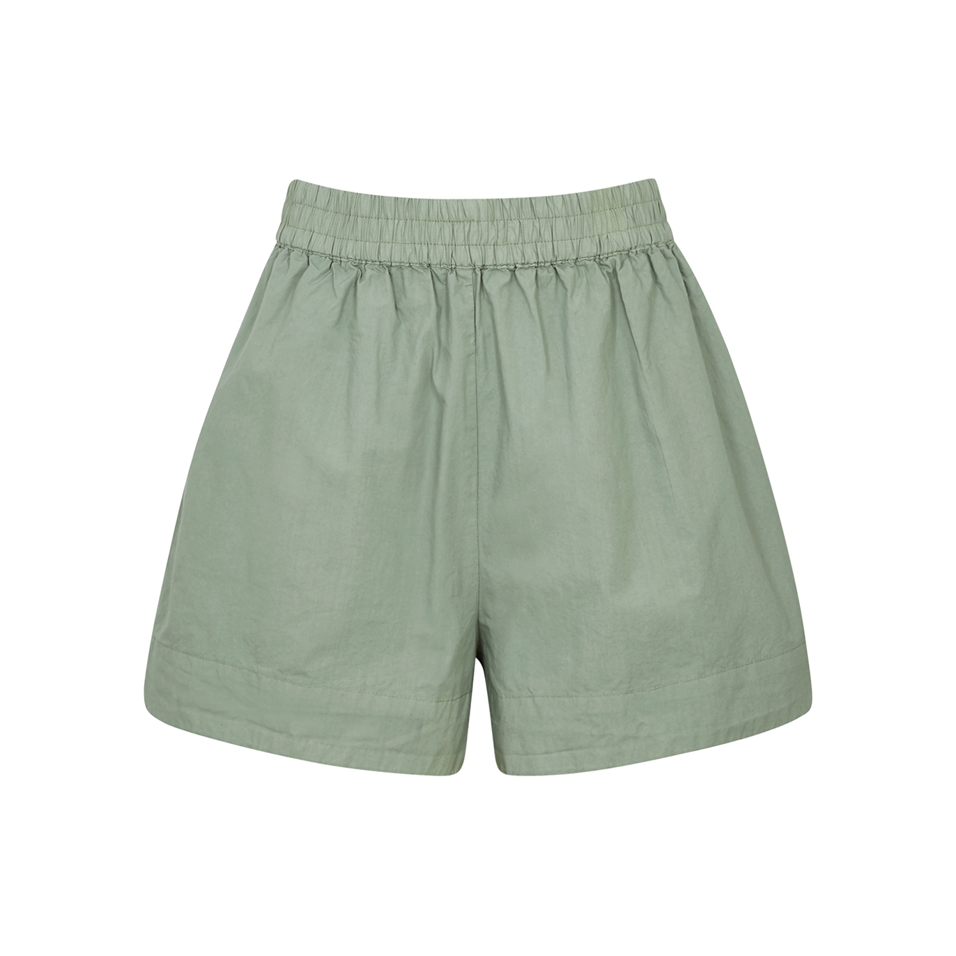 Lmnd Lemonade Chiara Cotton-poplin Shorts, Shorts, Dark Green