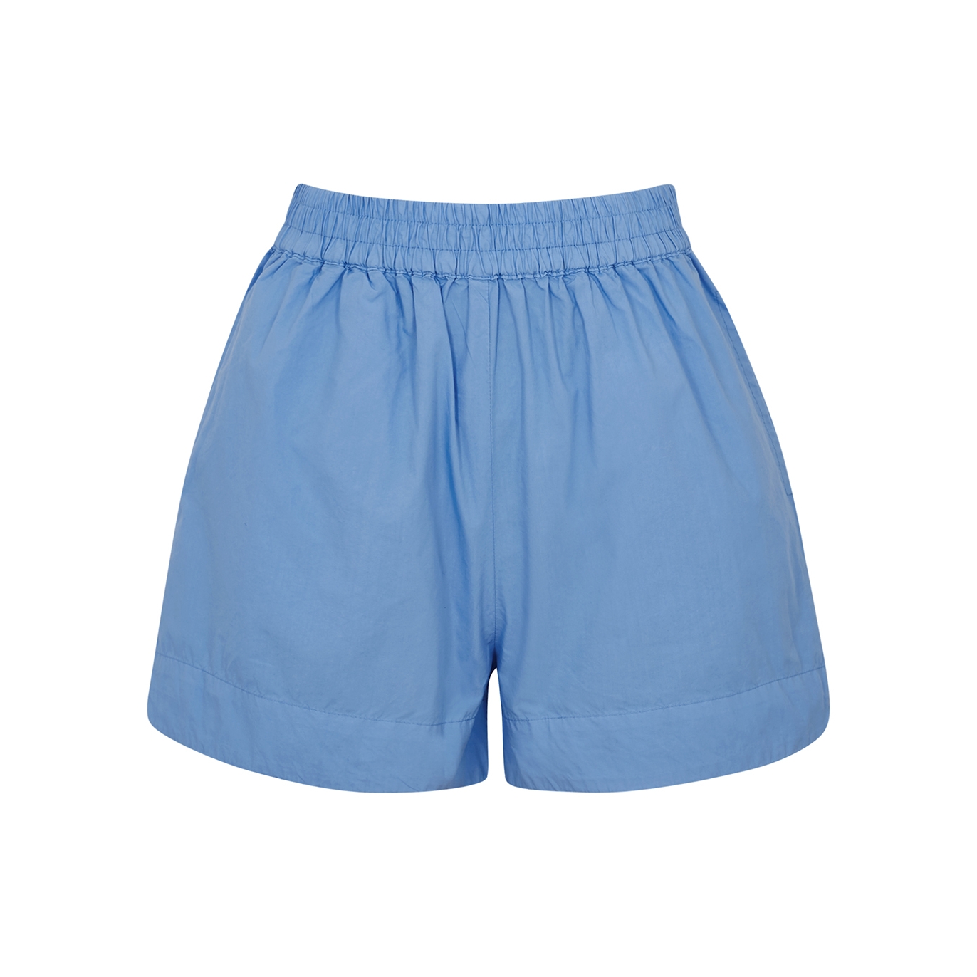 Lmnd Lemonade Chiara Cotton-poplin Shorts, Shorts, Mid Blu