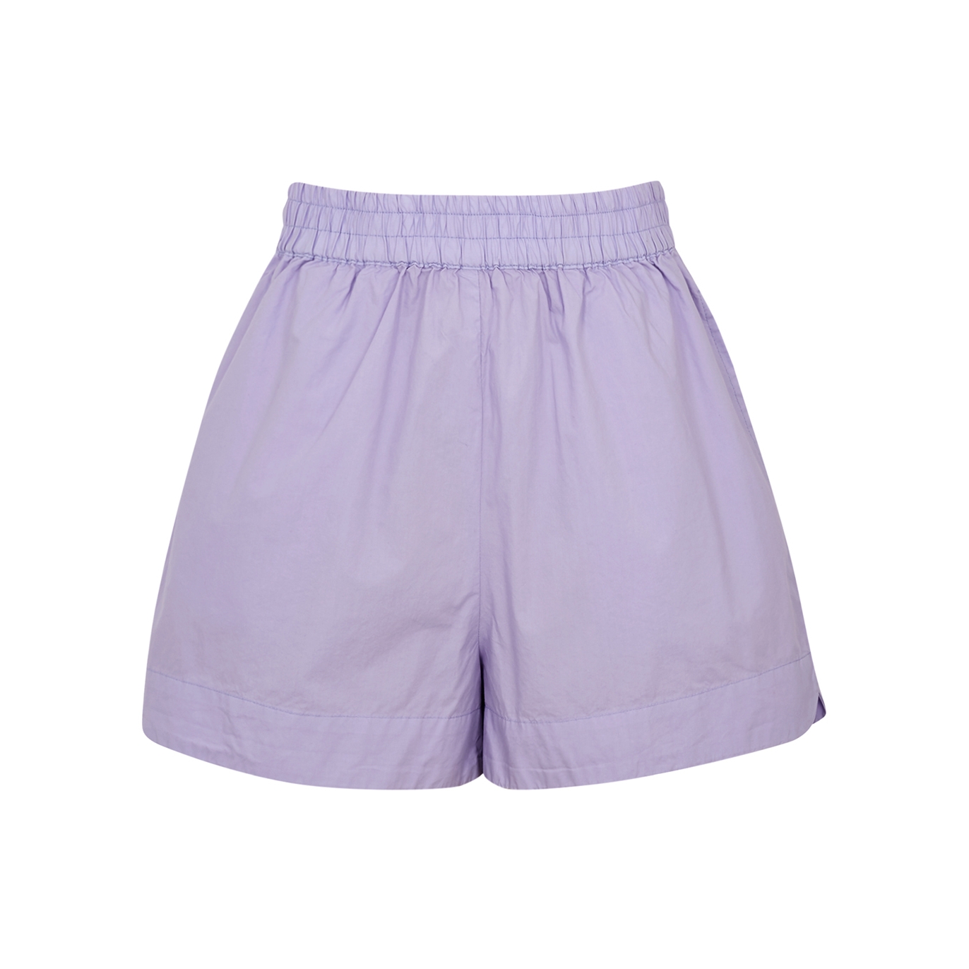Lmnd Lemonade Chiara Cotton-poplin Shorts, Shorts, Purple