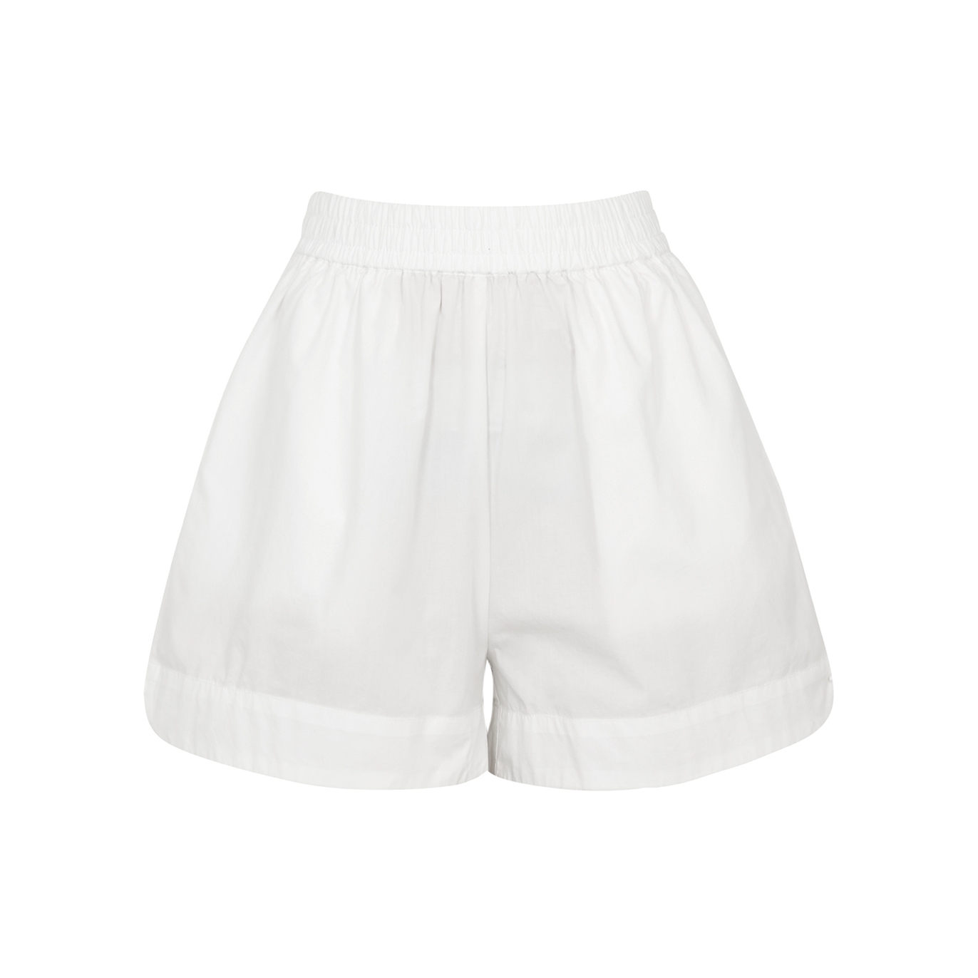 Lmnd Lemonade Chiara Cotton-poplin Shorts, Shorts, White