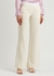 Panelled wide-leg crepe trousers - Victoria Beckham