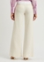 Panelled wide-leg crepe trousers - Victoria Beckham