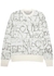 Metallic logo-intarsia wool-blend jumper - Alexander McQueen