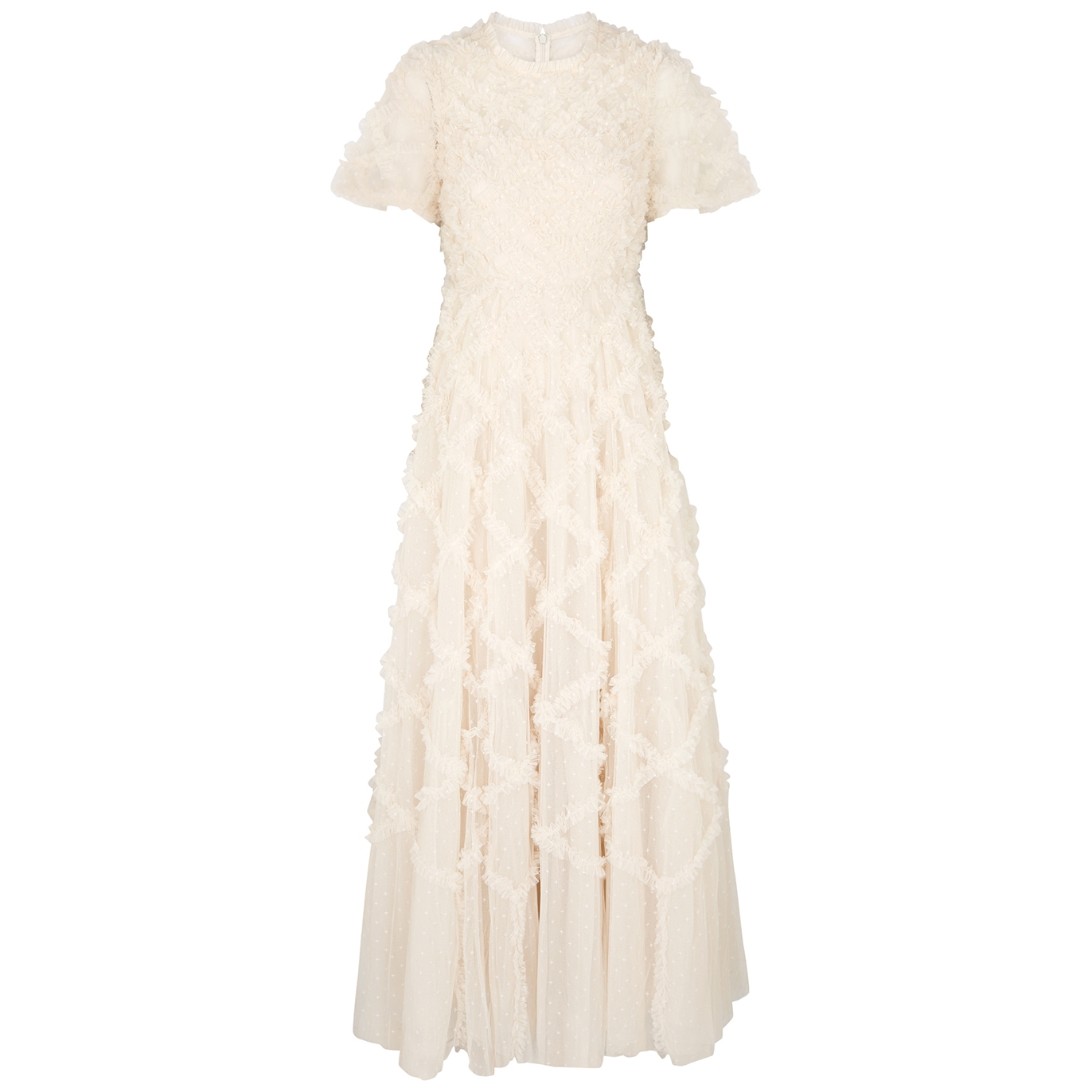 NEEDLE & THREAD EVELYN RUFFLED TULLE GOWN