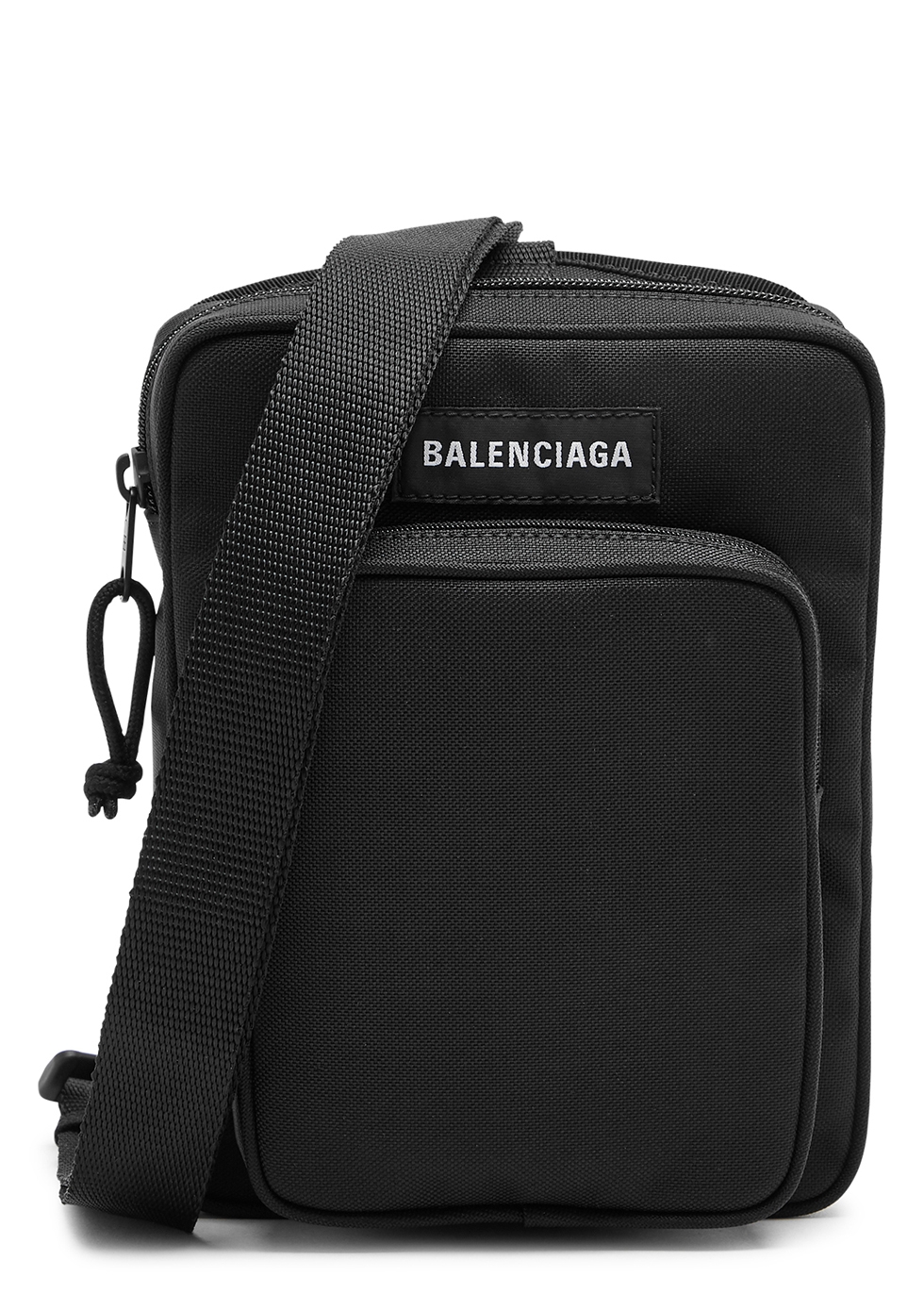 Balenciaga Black Logo Medium Crossbody Bag for Men Online India at  Darveyscom