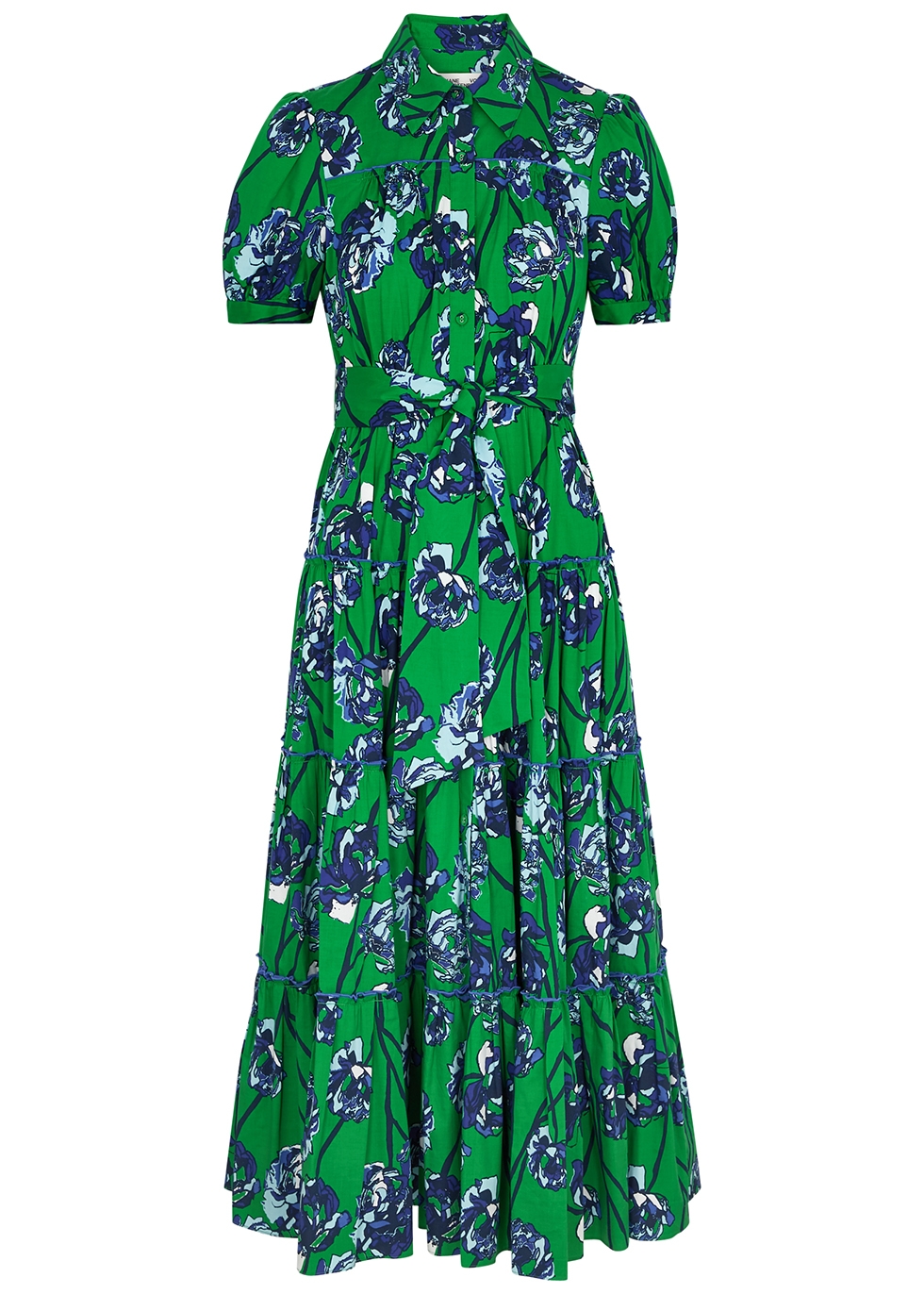 Diane von Furstenberg Queena floral-print stretch-cotton midi dress ...