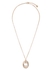 Ring crystal-embellished necklace - Fendi