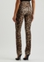 Leopard-print stretch-jersey trousers - Dolce & Gabbana