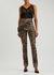 Leopard-print stretch-jersey trousers - Dolce & Gabbana