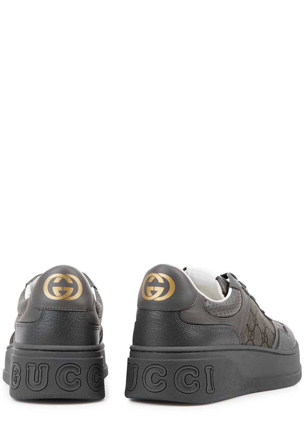 Gucci Chunky B monogrammed canvas and leather sneakers - Harvey Nichols