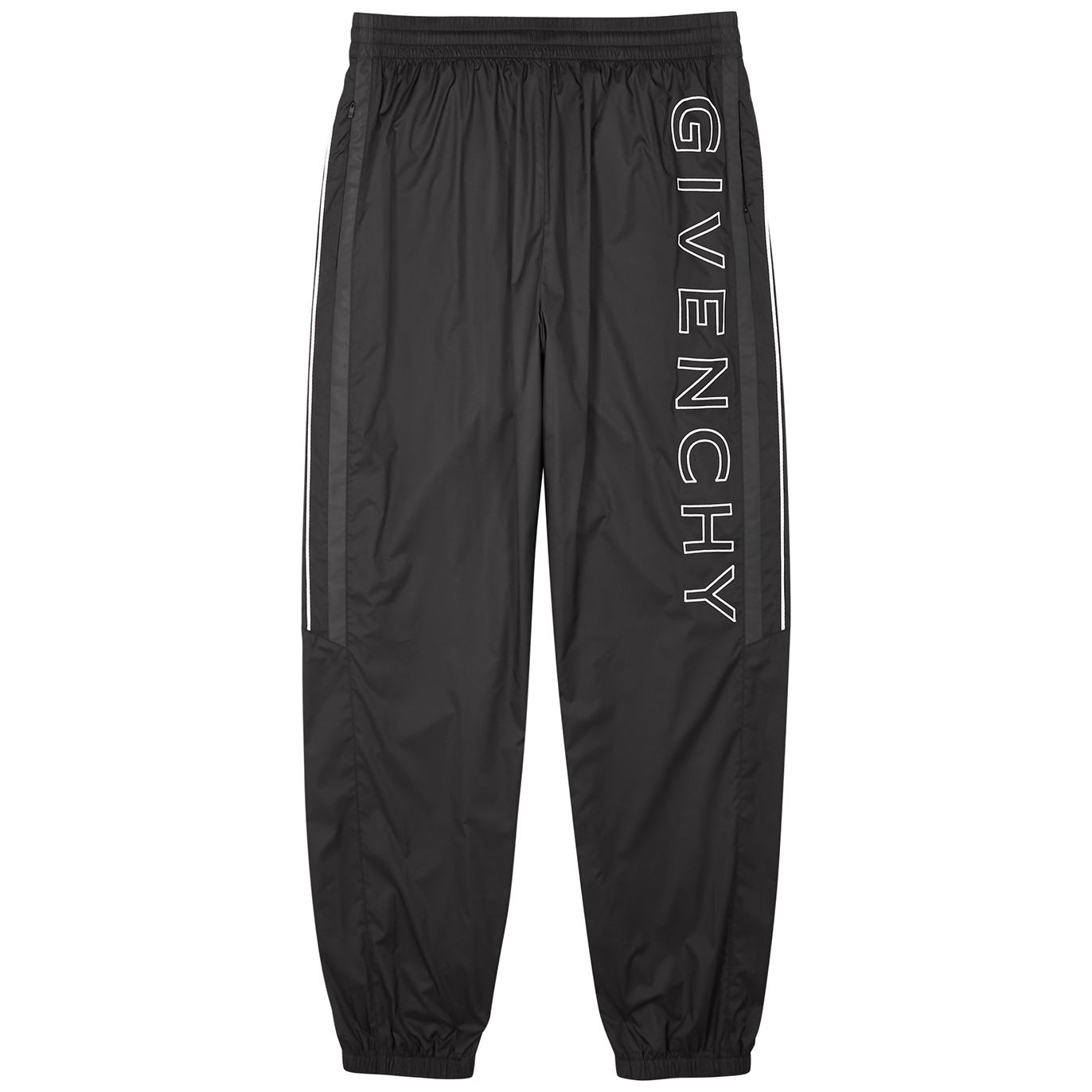 GIVENCHY LOGO-EMBROIDERED SHELL TRACK trousers