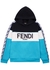 Panelled hooded cotton-blend sweatshirt - Fendi