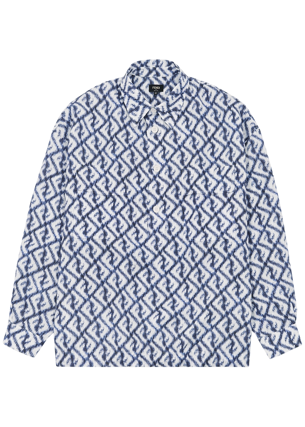 Fendi FF-print linen shirt - Harvey Nichols