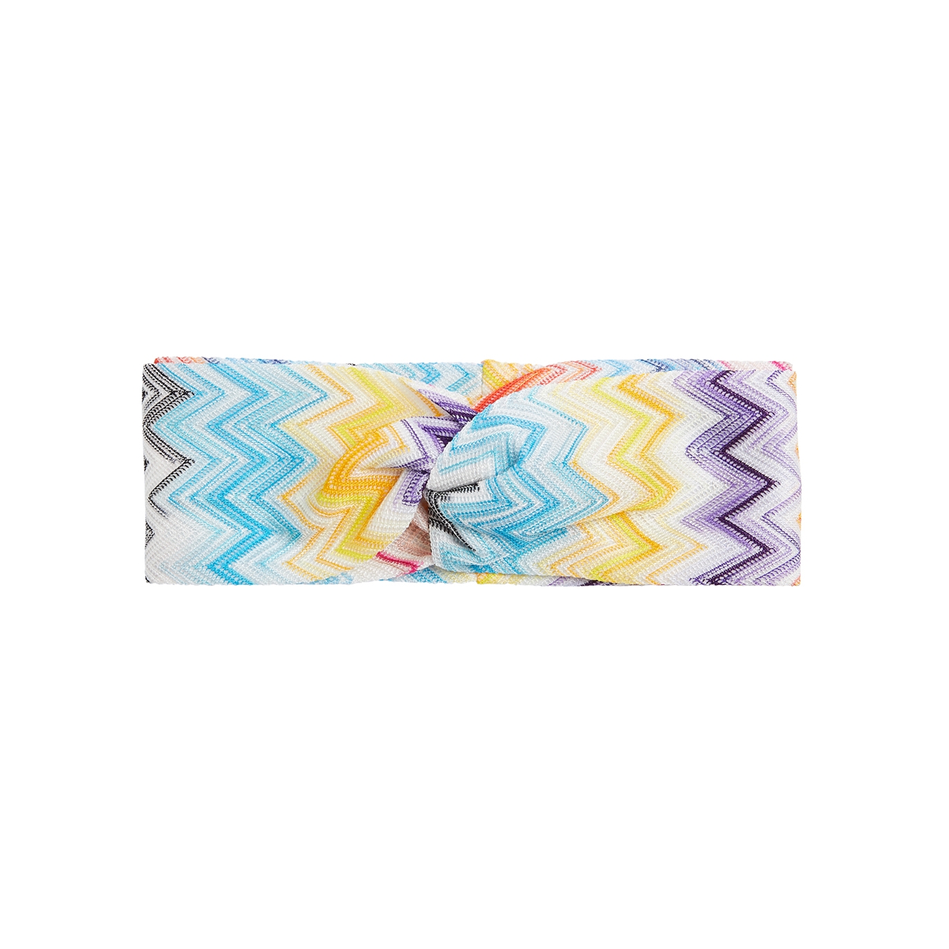 Missoni Zigzag-intarsia Fine-knit Headband In Multicoloured