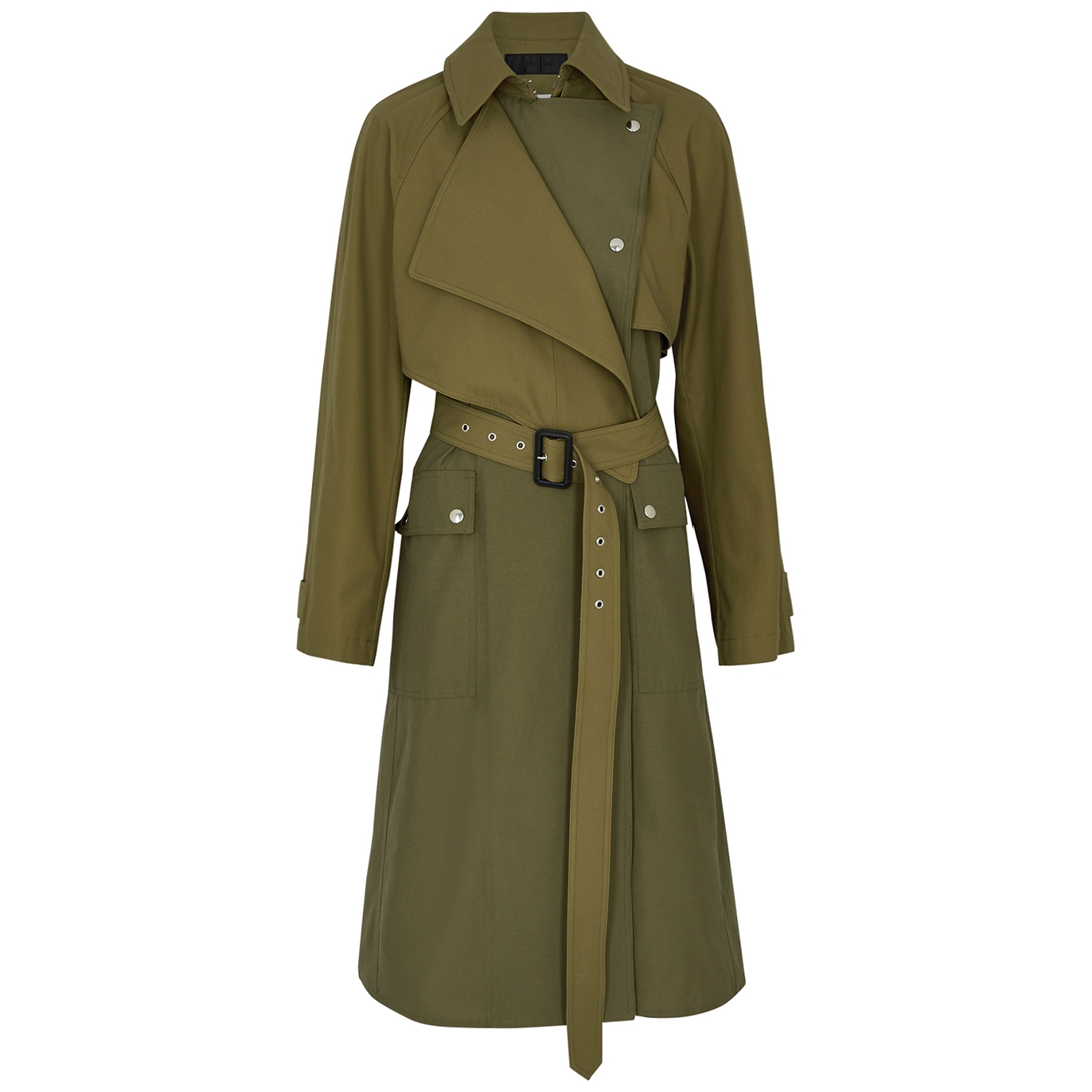 Helmut Hybrid Coat In Olive | ModeSens