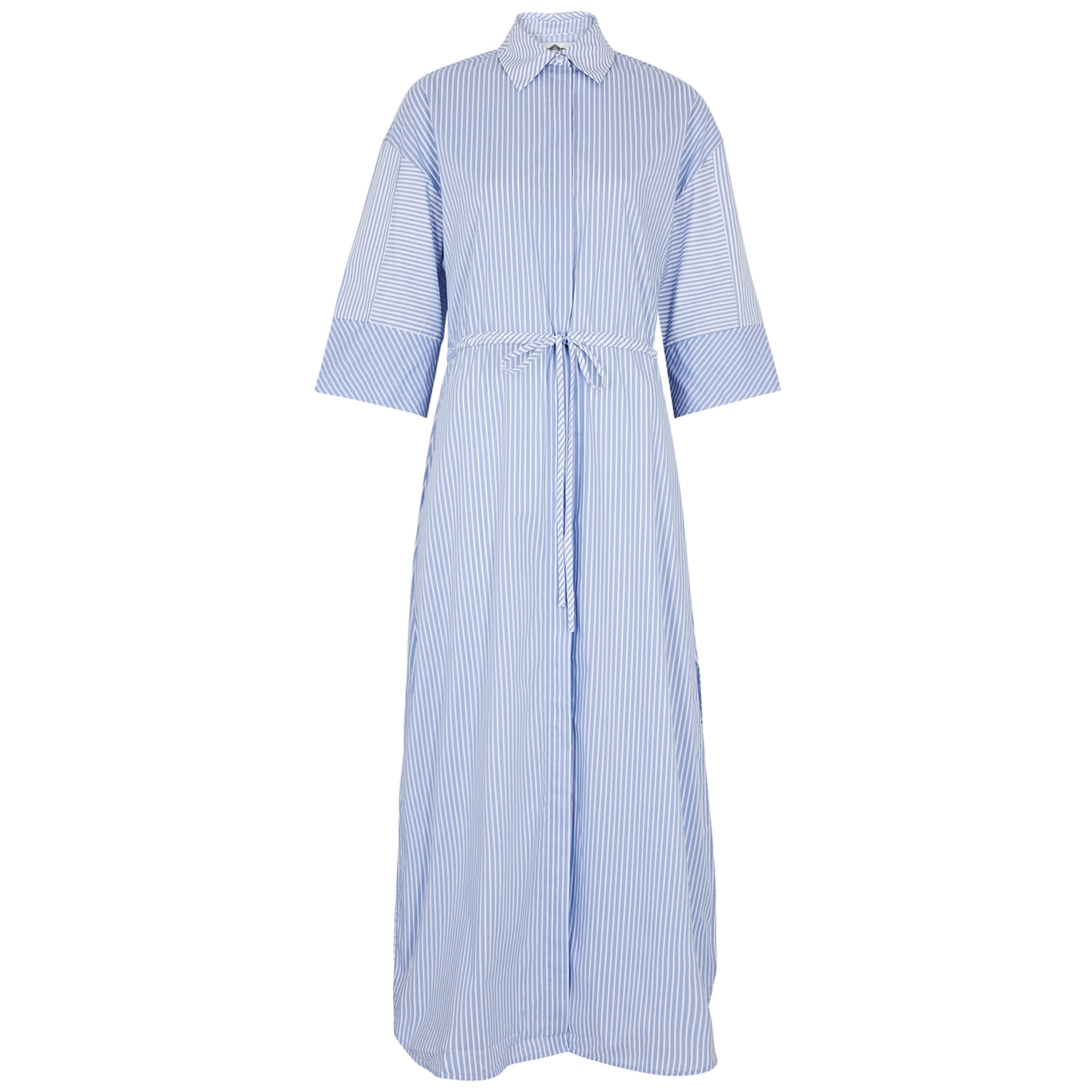 Evi Grintela Nori Striped Cotton Midi Dress