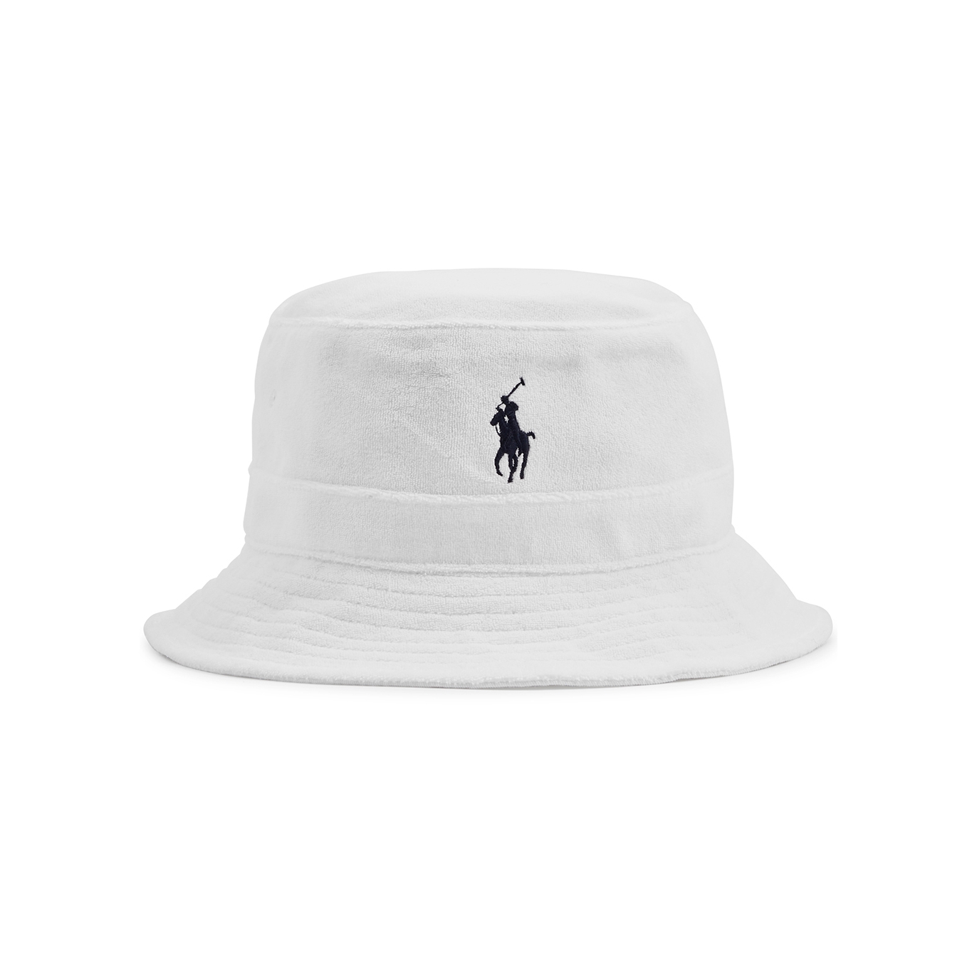 Polo Ralph Lauren Logo-embroidered Terry Bucket Hat - White