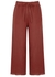 Cropped cotton-gauze trousers - EILEEN FISHER