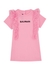 KIDS Ruffled logo cotton T-shirt dress - Balmain