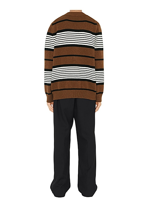Burberry Striped wool cashmere oversized cardigan - Harvey Nichols