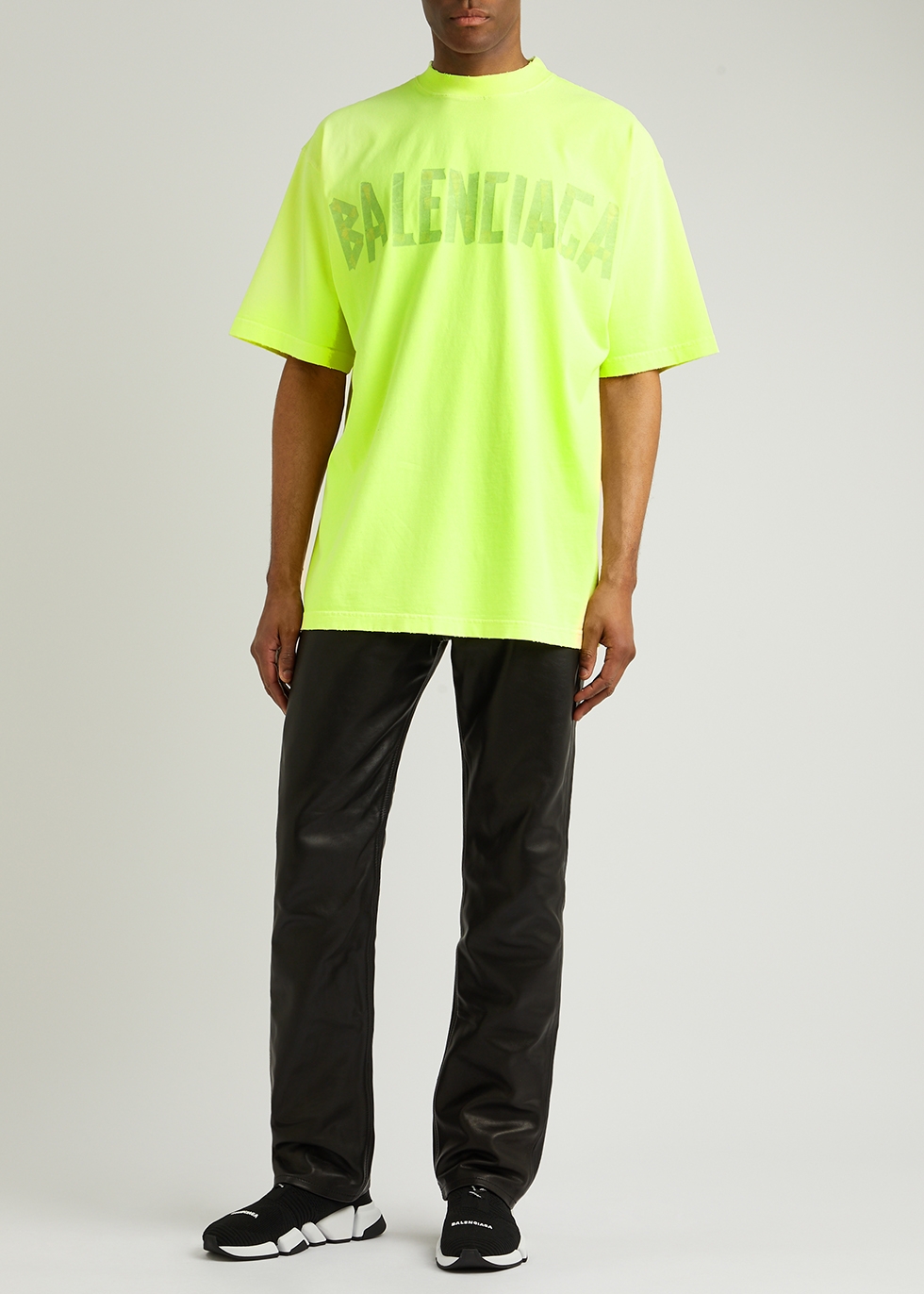 Balenciaga Crew Oversized TShirt Neon Size L  eBay