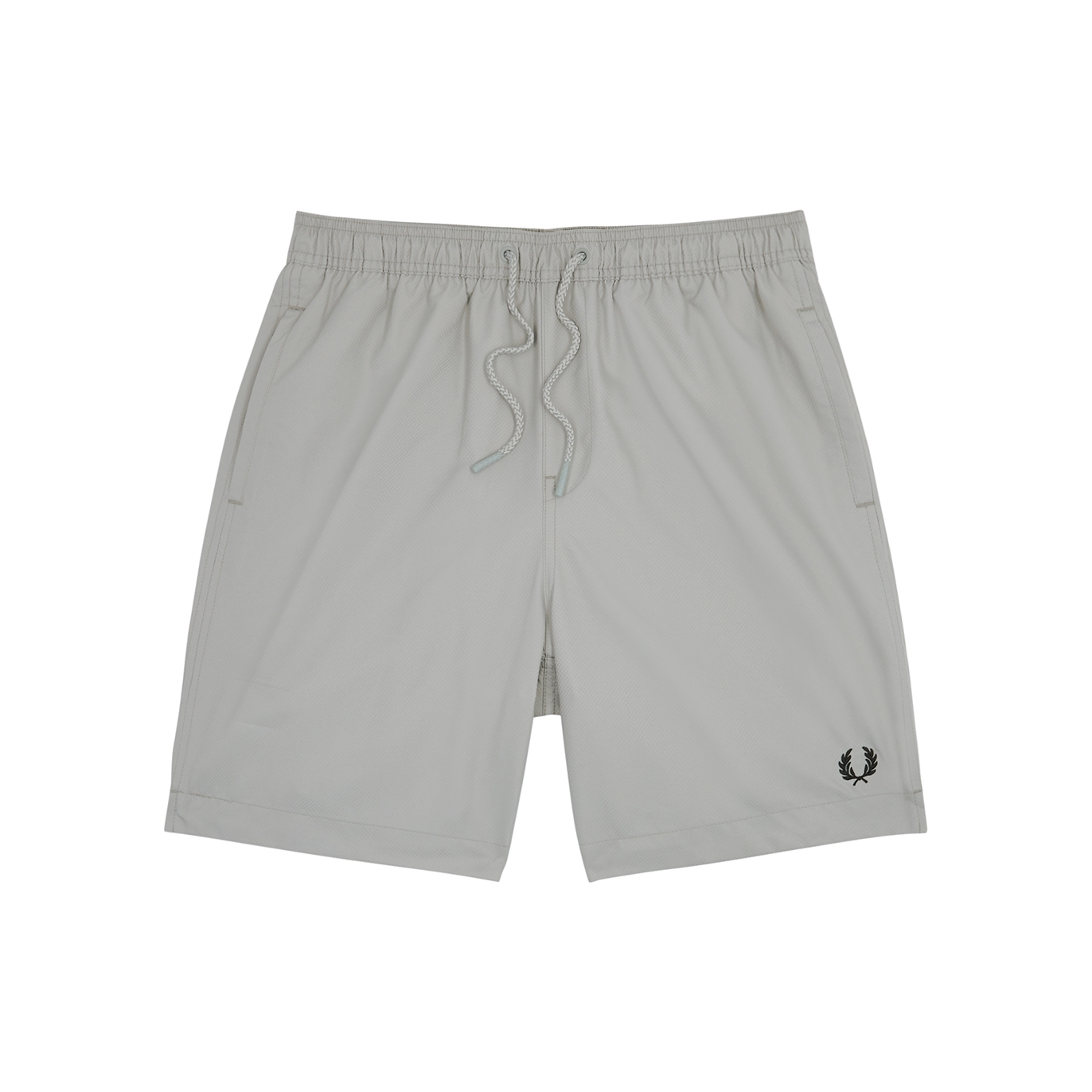 Fred Perry Logo-embroidered Shell Swim Shorts, Shorts, Grey