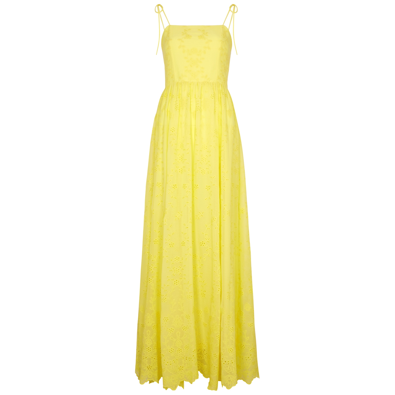 ALICE AND OLIVIA JUNIPER BRODERIE-ANGLAISE MAXI DRESS