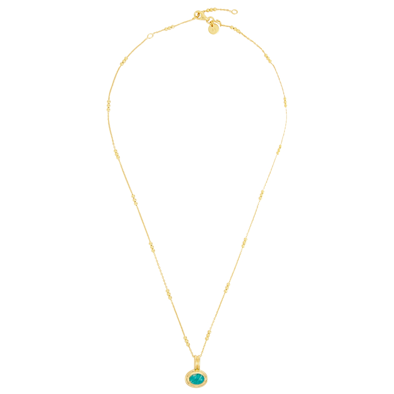 Daisy London Amazonite 18kt Gold-plated Necklace