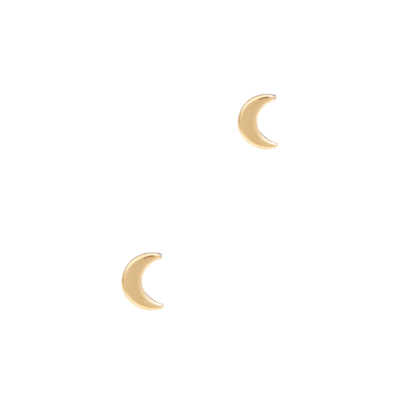 Daisy London Crescent Moon 18kt Gold-plated Stud Earrings